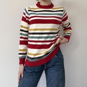vintage striped sweater with the most gorgeous color combinations ever